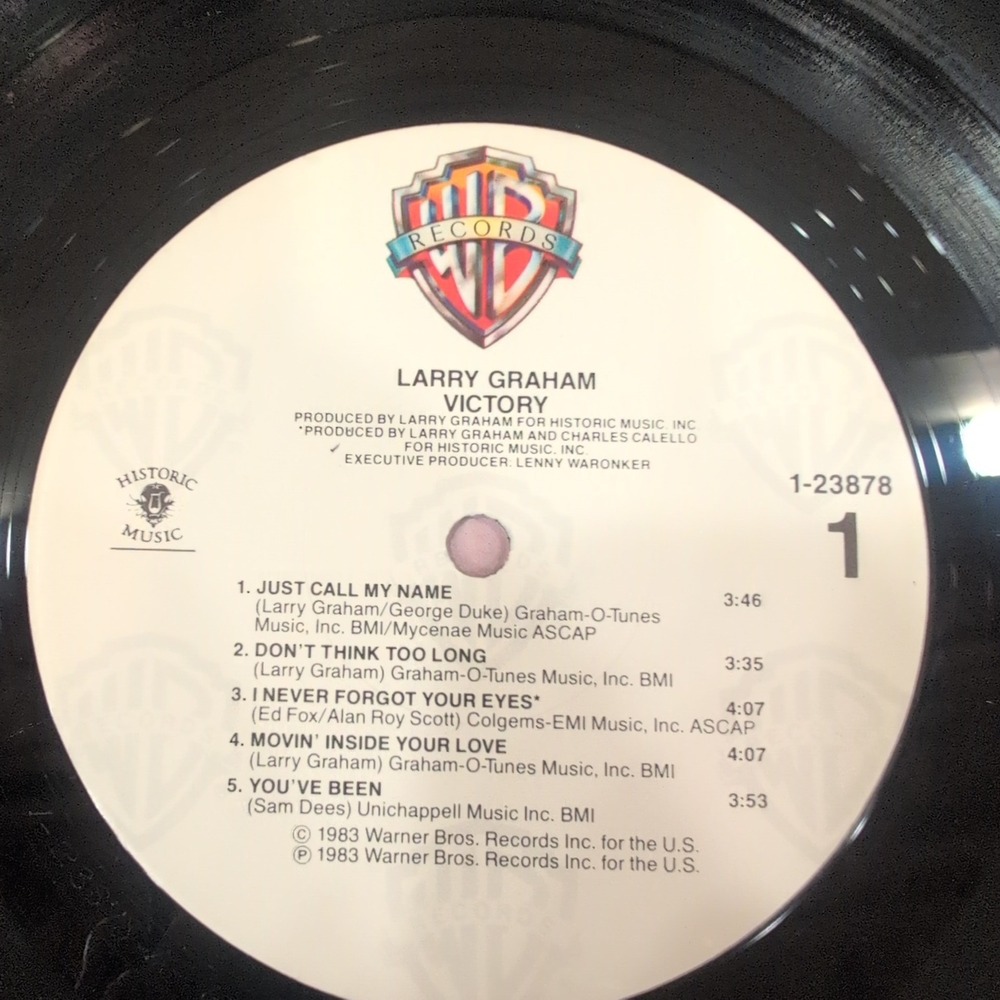 Larry Graham Victory Vinyl LP 1983 Warner Bros Records 1-23878 Funk Soul Album - Picture 4 of 6